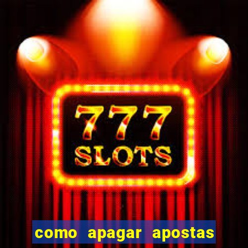 como apagar apostas no app da caixa